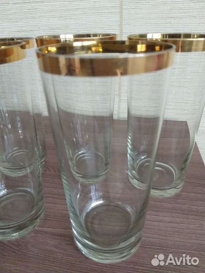 Стаканы стекло СССР 6 шт
