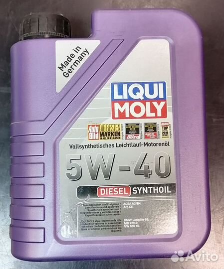 Масло моторное liqui moly 5w40 Diesel Synthoil 5л