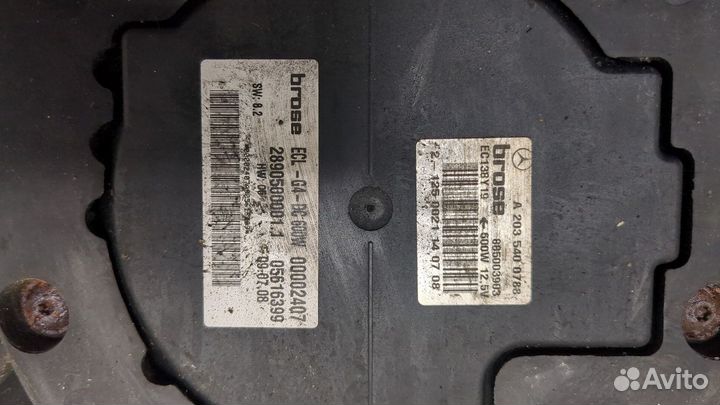 Вентилятор радиатора Mercedes CLK W209, 2008