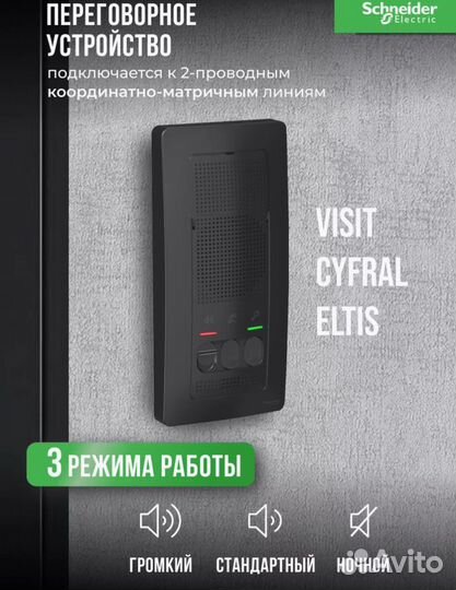 Schneider Electric Blanca Домофон. Новый