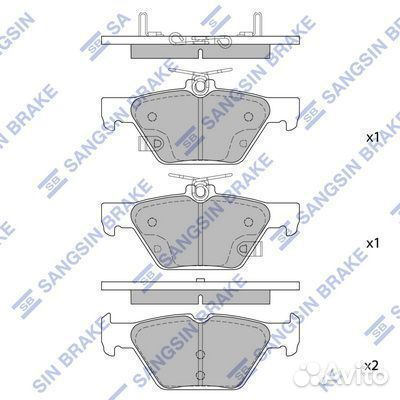 Колодки дисковые задние subaru legacy/outback 2.5