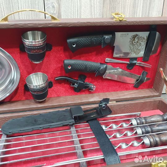 Шашлычный кизлярский набор 8 коричневый