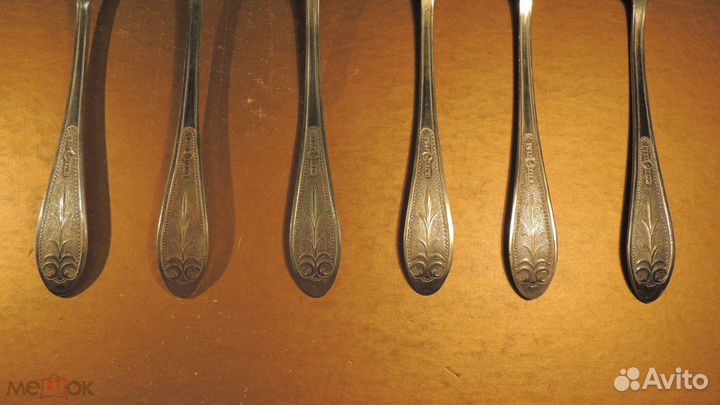 Ложки Столовые СССР 6 шт. нержавеющая сталь. *