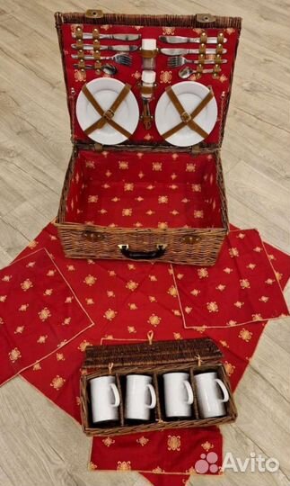 Корзина плетеная для пикника