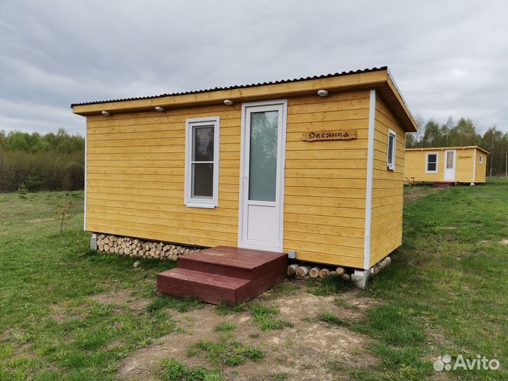 Дачный домик вагончик зимний
