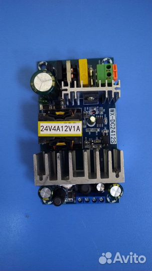 Плата питания 24v 4a 12v 1a без корпуса