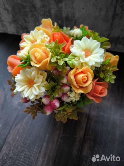 Букет из мыла 8 марта