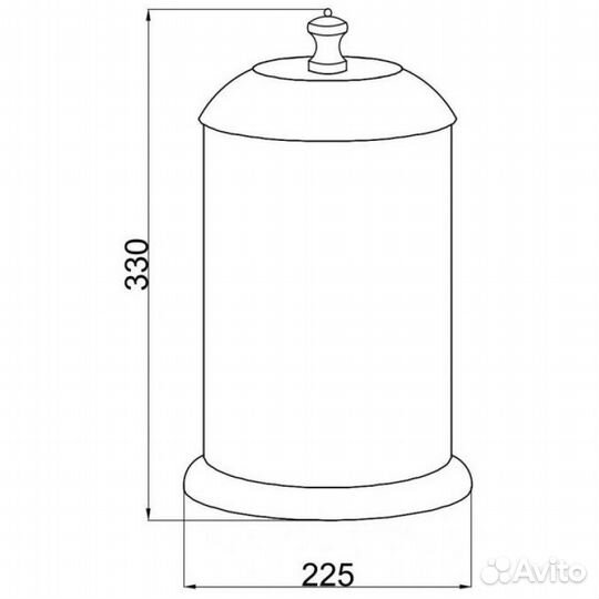 Мусорное ведро Boheme Vogue 10188