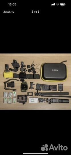 Экшен камера sony 4 К fdr x3000R с аксессуарами