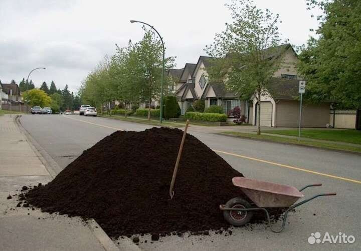 Земля плодородная чернозем грунт