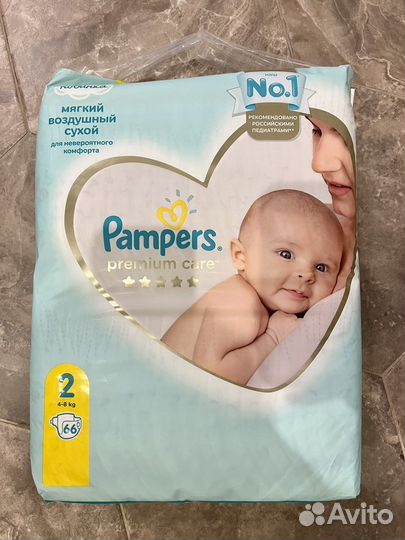 Подгузники Pampers Premium Care (4-8 кг) 66 шт