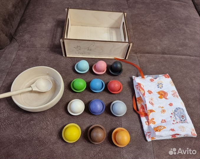 Сортер монтессори шарики