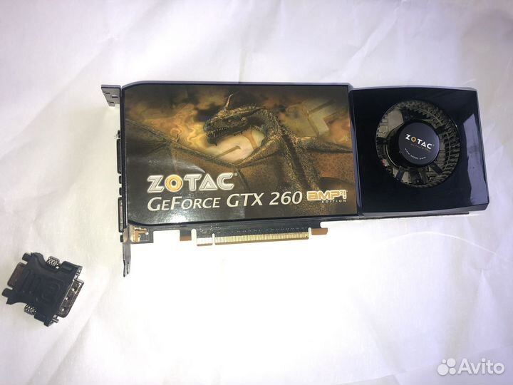 Видеокарта zotac GTX 260