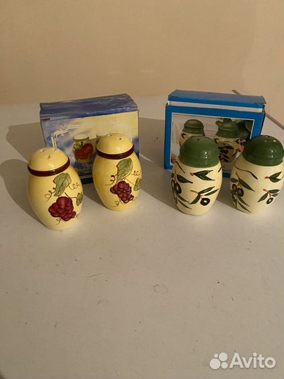 Кружки, солонки, набор для специй, штопор