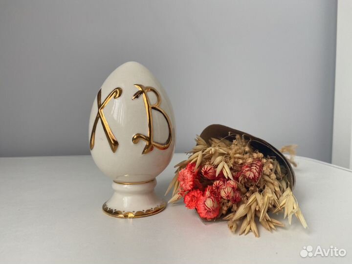 Пасхальное яйцо фарфоровое сувенир