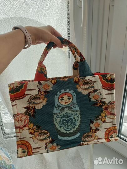 Сумка тоут Сувенир Матрешка Премиум