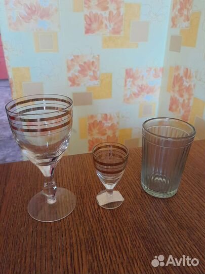 Фужеры, рюмки, стаканы СССР