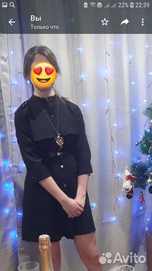 Платье женское черное