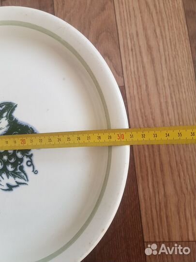 Блюдо СССР фарфор виноград буды