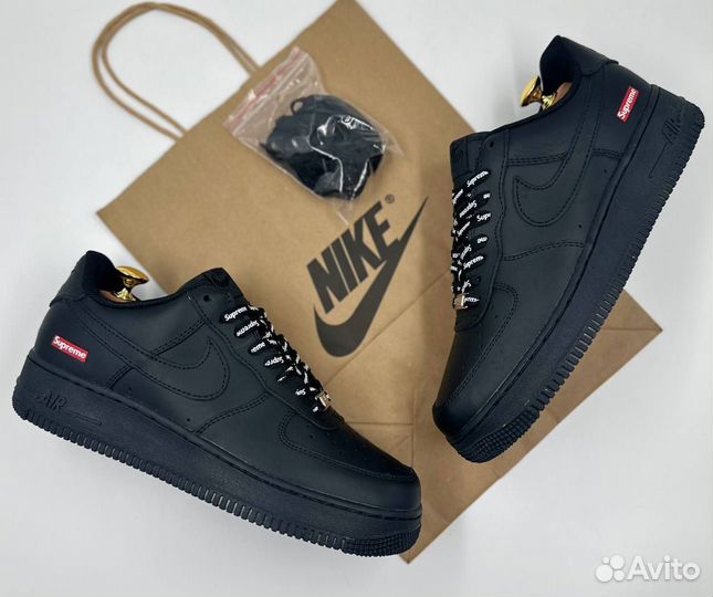 Кроссовки Nike Air Force 1 Low Supreme Black