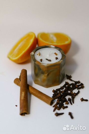 Ароматическая свеча ручной работы