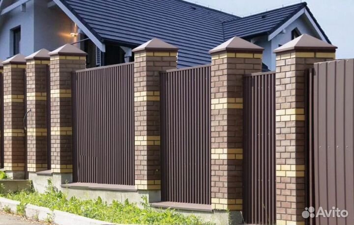 Откатные ворота металлические прочные