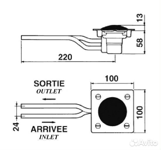 Порционно нажимной кран SOL 509 23100 хром