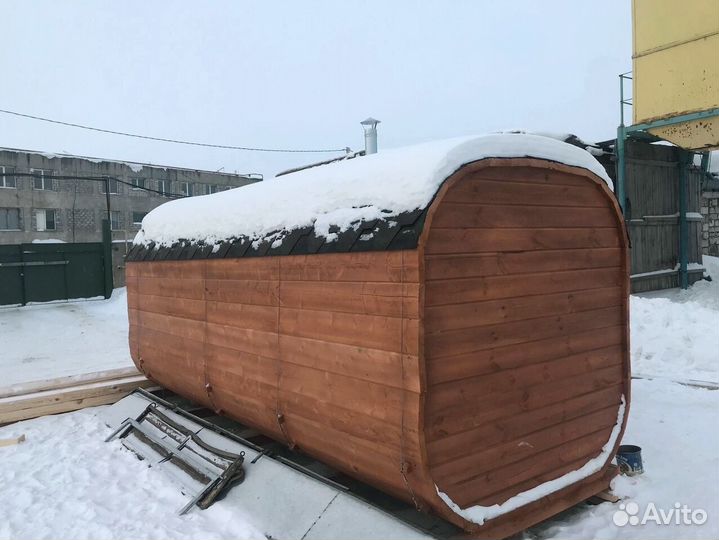 Баня-бочка с доставкой