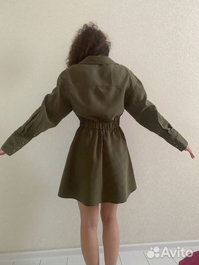 Платье рубашка zara xs