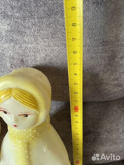 Дед мороз и снегурочка СССР пластик