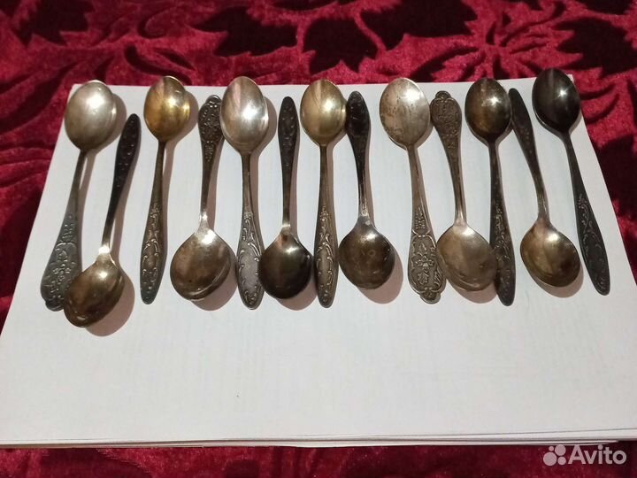 Мельхиоровые чайные ложки,ссср