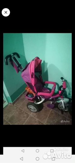 Детский велосипед с ручкой