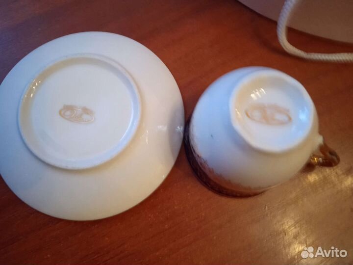 Сервиз кофейный фарфоровый новый
