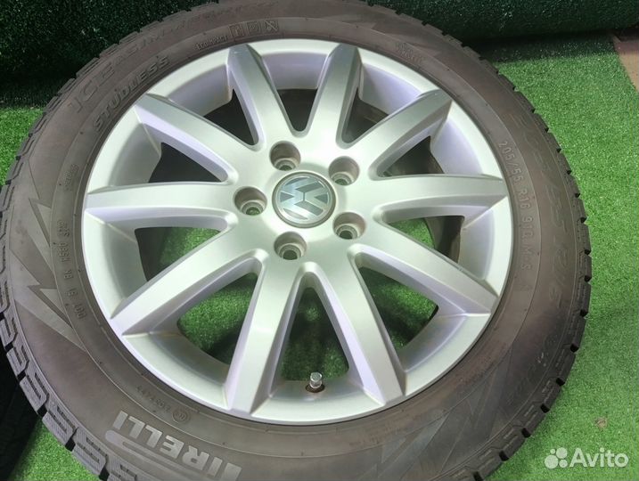 VW Skoda диски R16 5*112 6,5j +50+205/55 всесезонк