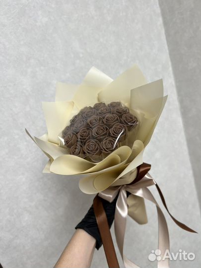 Съедобный букет/Шоколадный букет/Розы из шоколада