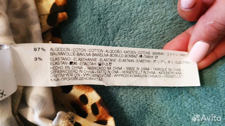 Платье zara с животным принтом