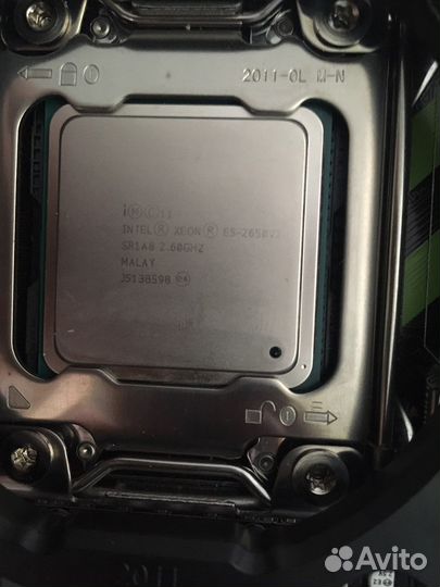 Комплект e5 2650v2 + 4*4gb + материнская плата