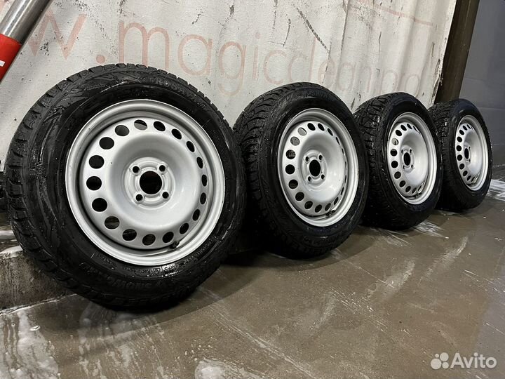 Зимние колеса r15 4/100 dia 60.1 vesta, logan