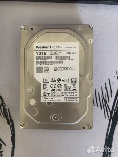 Жесткий диск 10 тб Western Digital