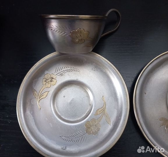 Мельхиоровые кофейные пары СССР