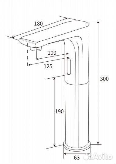 Смеситель для раковины beWash Photocell bwam0BH85