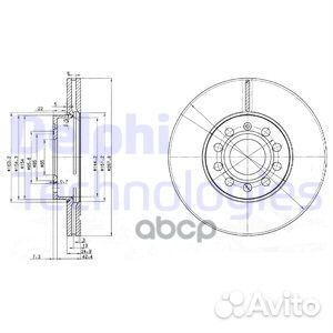 Диск тормозной audi A3 04/VW caddy 04/G5/tour