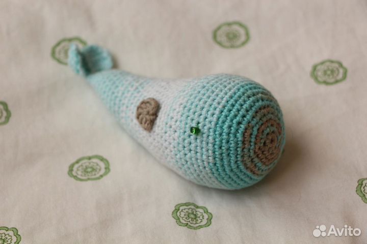 Детская игрушка Кит. Ручная работа