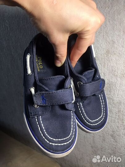 Мокасины кеды polo ralph lauren 16,5 26 р