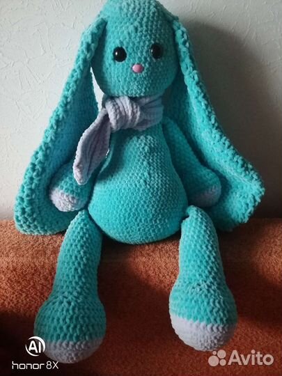 Мягкая игрушка заяц ручная работа