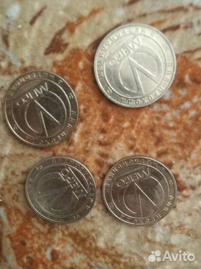 Юбилейные жетоны метро Спб