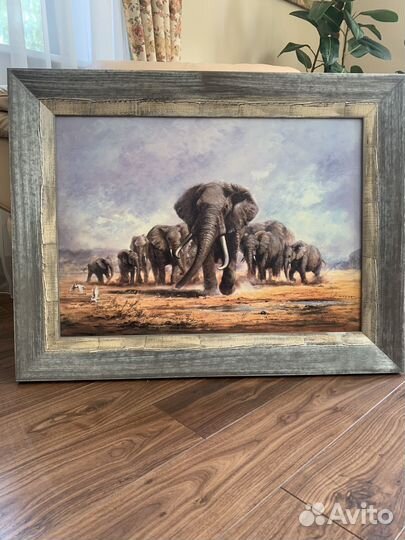 Картина Слоны