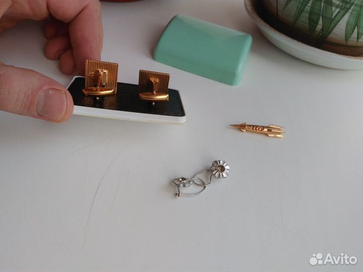 Бижутерия СССР серьги подставка