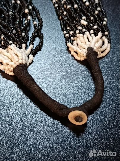 Длинные, крупные бусы. Винтаж