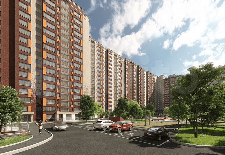 2-к. квартира, 62,4 м², 6/17 эт.